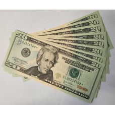 UNITED STATES OF AMERICA 2004 . TWENTY 20 DOLLARS BANKNOTES . STAR NOTES